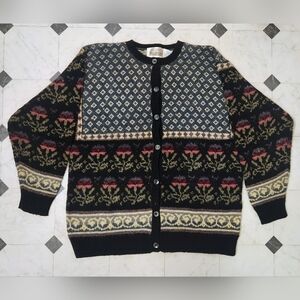 Vintage 80s The Import Workshop Cardigan Sweater
